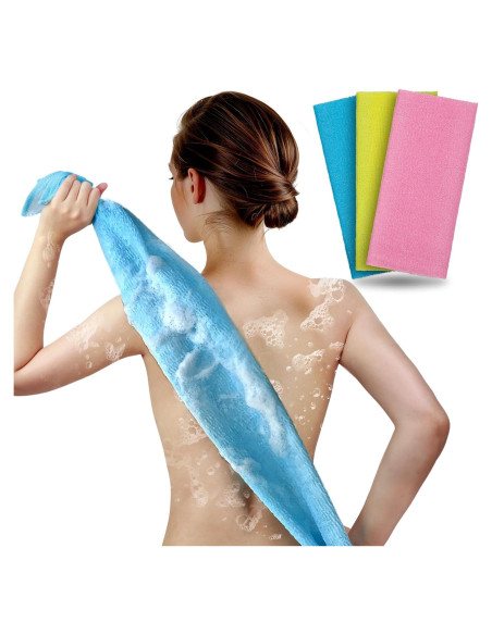 Paño Exfoliante ARCH&M para Cuerpo 3 Piezas 90x30 cm