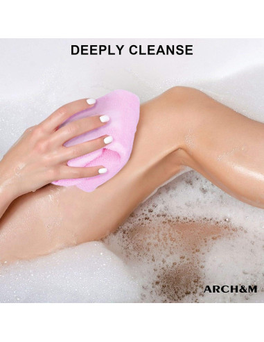 Paño Exfoliante ARCH&M para Cuerpo 3 Piezas 90x30 cm