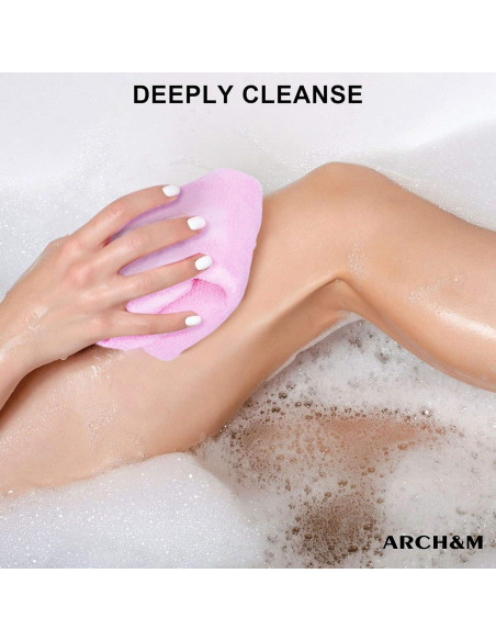 Paño Exfoliante ARCH&M para Cuerpo 3 Piezas 90x30 cm