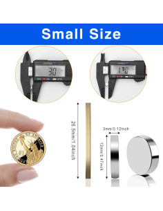 Imanes TRYMAG 60 Pcs Neodimio 12mm x 3mm para Oficina 2