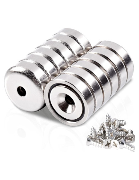 12 Piezas Imán de Neodimio Redondo Keukenket 16x5mm
