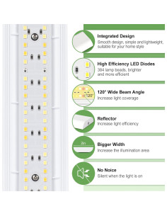 Luz de Crecimiento FOXGARDEN 384 LED Espectro Completo 2