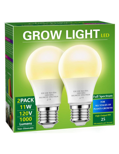 Bombillas LED de Crecimiento Briignite A19 11W Espectro Completo