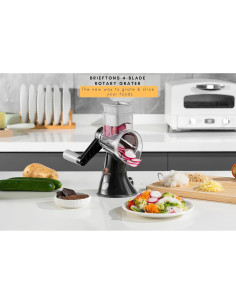 Rallador de Queso Brieftons 4 Cuchillas Acero Inoxidable 2