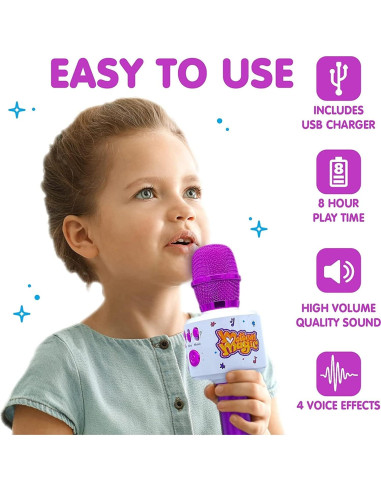 Micrófono de Karaoke Move2Play MO104 con Bluetooth y 30 Canciones