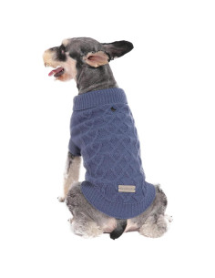 Suéter Cálido para Perros Pequeños MengMengDa Azul S