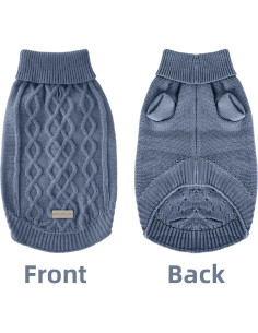 Suéter Cálido para Perros Pequeños MengMengDa Azul S 2