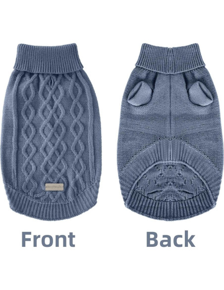 Suéter Cálido para Perros Pequeños MengMengDa Azul S Suéter Cálido para Perros Pequeños MengMengDa Azul S