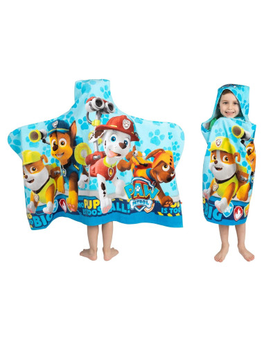 Toalla con Capucha Franco Paw Patrol 61x127 cm Multicolor