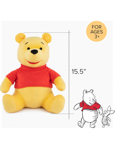 Almohada Amiga Winnie The Pooh Jay Franco 40 cm Suave
