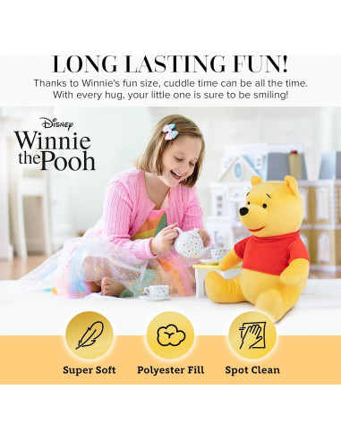 Almohada Amiga Winnie The Pooh Jay Franco 40 cm Suave