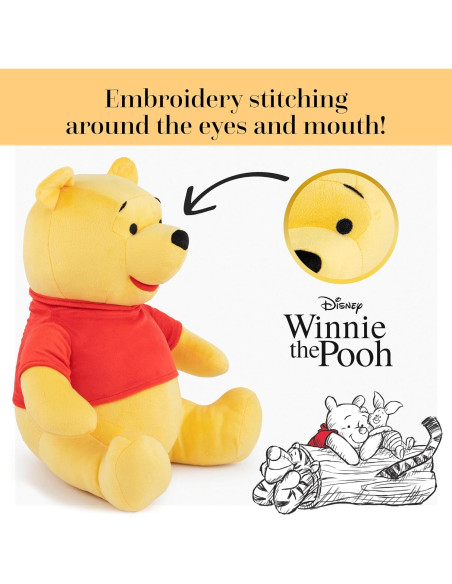 Almohada Amiga Winnie The Pooh Jay Franco 40 cm Suave