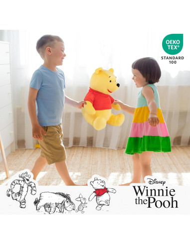 Almohada Amiga Winnie The Pooh Jay Franco 40 cm Suave