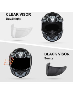 Casco Integral TRIANGLE TFF15-MB-VS Gris Extra Grande 2