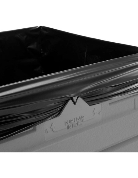 Contenedor de Desechos Cuadrado Commercial Zone 159L Gris