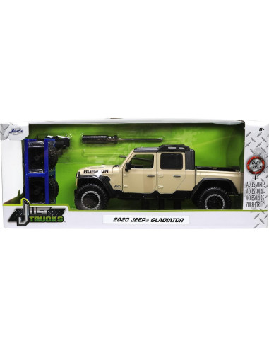 Juguete Jada Toys Jeep Gladiator 1:24 Beige Detalles Realistas