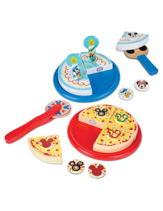 Conjunto de Pizza y Pastel de Madera Melissa & Doug 32 Piezas