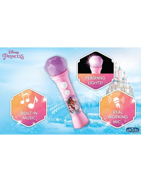 Micrófono de Juguete eKids Disney Princess para Niñas