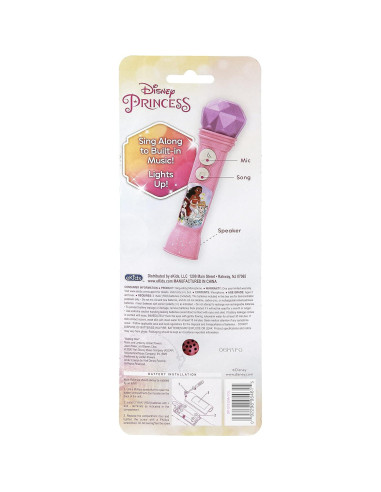 Micrófono de Juguete eKids Disney Princess para Niñas