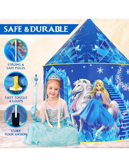 Carpa Congelada W&O para Niñas 129x101 cm con Sonido y LED