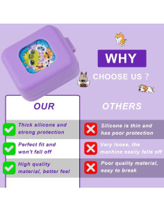 Funda de Silicona MGZNMTY para Bitzee Magicals - Púrpura 2