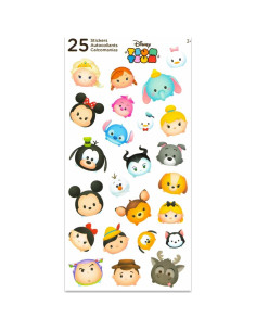 Stickers Tsum Tsum Disney - 12 Hojas para Fiestas Niños 2