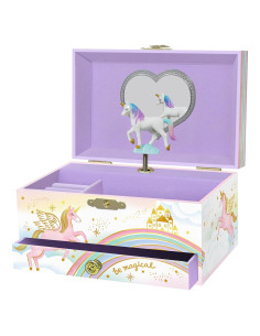 Caja de Joyería Musical Unicornio Giggle & Honey 18.3x13.5cm