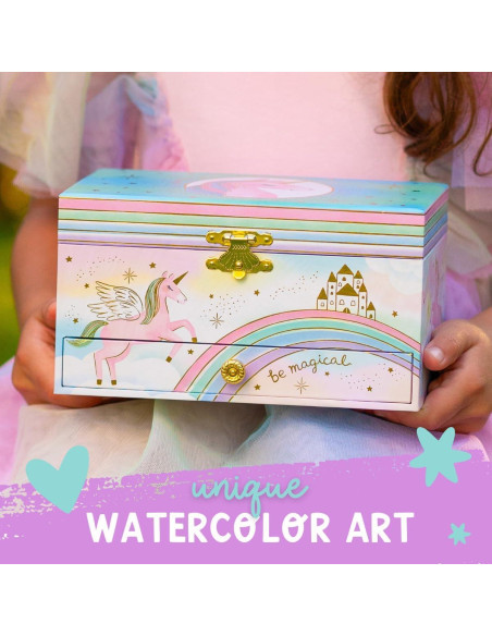 Caja de Joyería Musical Unicornio Giggle & Honey 18.3x13.5cm