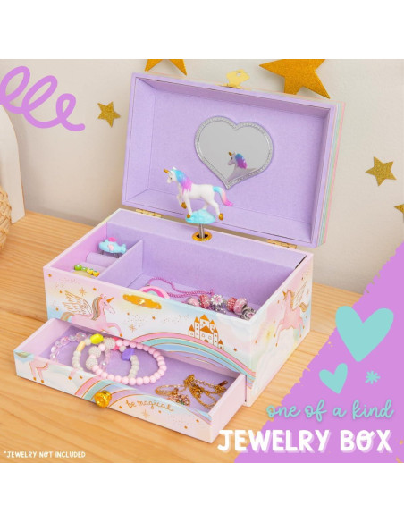 Caja de Joyería Musical Unicornio Giggle & Honey 18.3x13.5cm