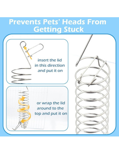 Juguetes de Enriquecimiento para Ratas Jevnd 2 Pcs Acero Inoxidable
