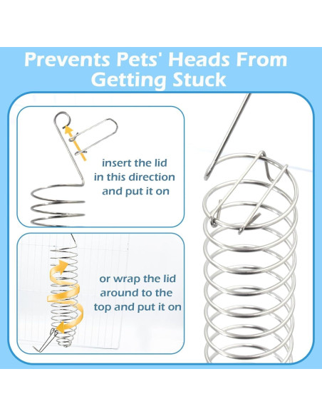 Juguetes de Enriquecimiento para Ratas Jevnd 2 Pcs Acero Inoxidable