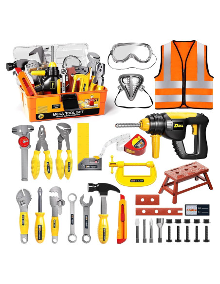 Juego de herramientas Deejoy con taladro y 45 piezas