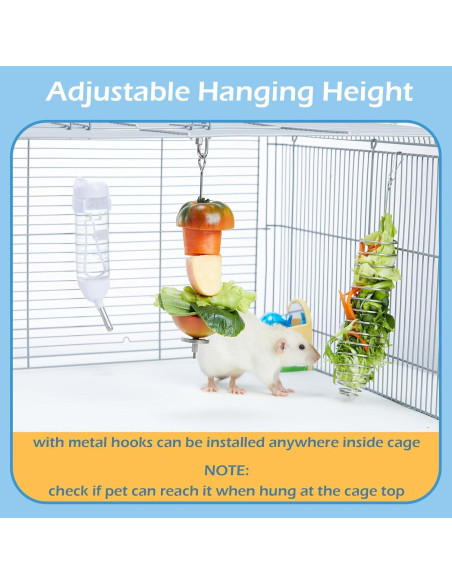 Juguetes de Enriquecimiento para Ratas Jevnd 2 Pcs Acero Inoxidable