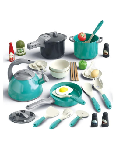 Set de Juguetes de Cocina 32 Piezas Bruvoalon Verde