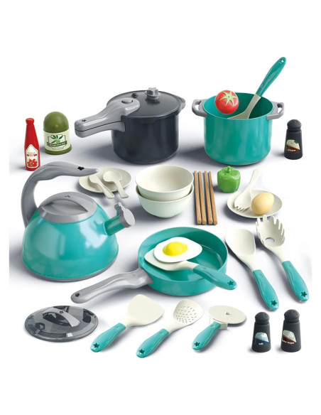 Set de Juguetes de Cocina 32 Piezas Bruvoalon Verde