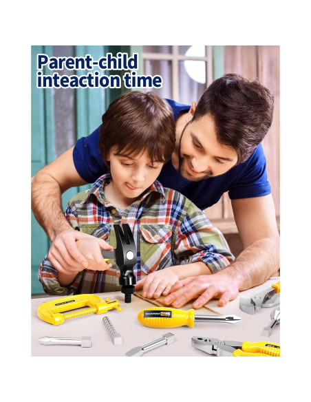 Juego de herramientas Deejoy con taladro y 45 piezas