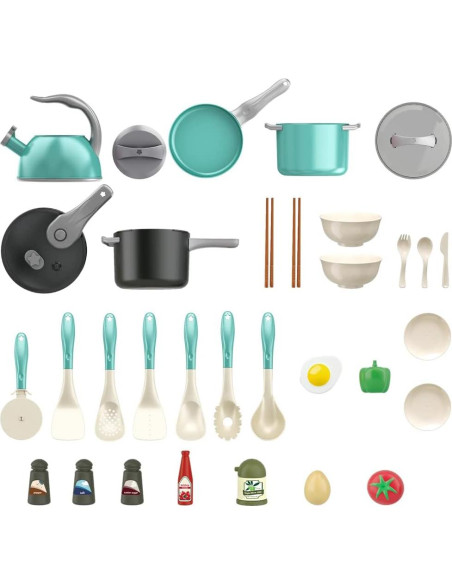 Set de Juguetes de Cocina 32 Piezas Bruvoalon Verde