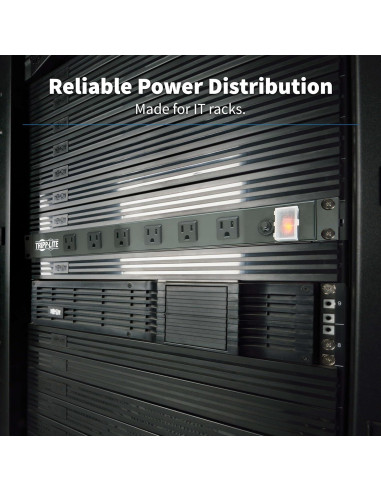 Regleta de Alimentación Tripp Lite 12 Salidas 1U 15A 4,57m