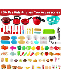Juego de Cocina de Juguete 134 Piezas FunMission para Niños 2