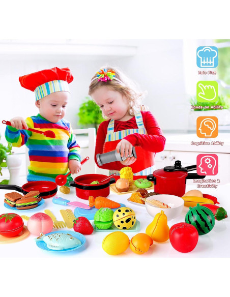Juego de Cocina de Juguete 134 Piezas FunMission para Niños Juego de Cocina de Juguete 134 Piezas FunMission para Niños
