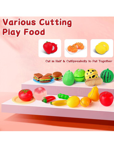 Juego de Cocina de Juguete 134 Piezas FunMission para Niños