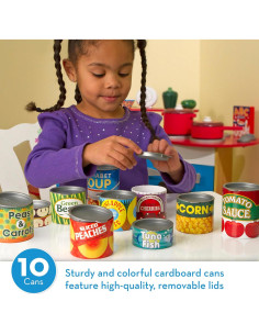 Juego de Latas de Comida Melissa & Doug - 10 Piezas 3+ Años 2