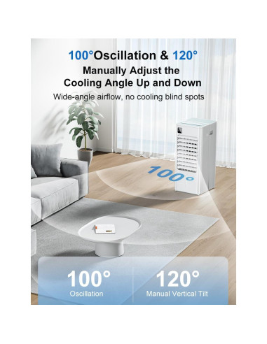 Acondicionador de Aire Portátil AIRTHRYL 2 Galones 100 Oscilante
