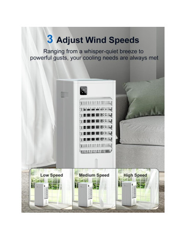 Acondicionador de Aire Portátil AIRTHRYL 2 Galones 100 Oscilante