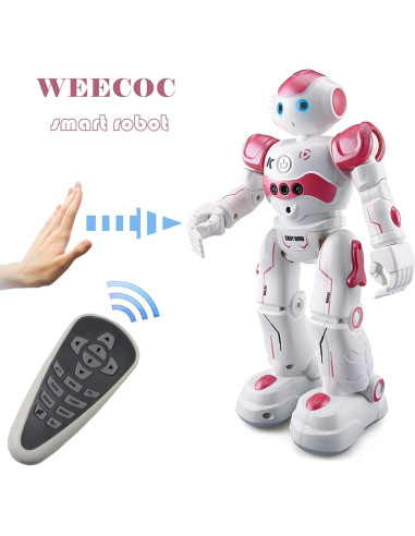Robot RC Interactivo ShenZhen JQR0001 Control Gestos Rosa
