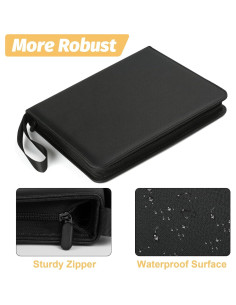 Carpeta de Tarjetas GERMUN 720 Bolsillos Compacta Negra 2