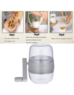 Picador de Nueces MJFUNTXY Manual con Manivela Portátil 2