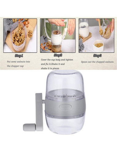 Picador de Nueces MJFUNTXY Manual con Manivela Portátil