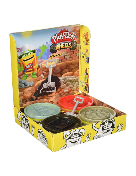 Paquete de 4 Latas Play-Doh Construcción 896 g No Tóxico