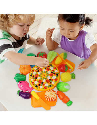 Juego de Comida de Corte FEROXO - 40 Piezas para Niños